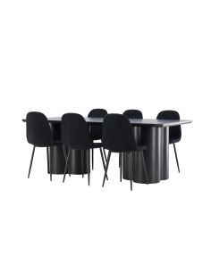 Matgrupp Olivia med Polar matstolar, 210 × 100 cm 2