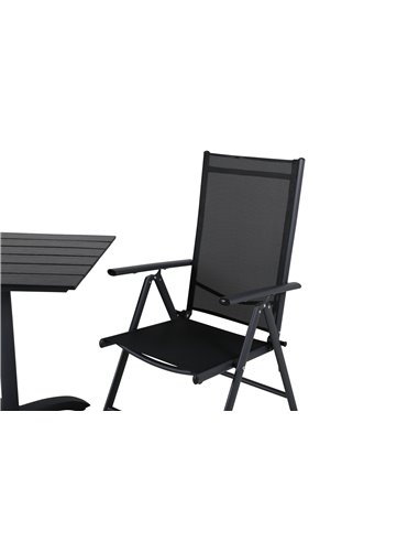 Matgrupp Colorado med Break matstolar, 70 × 70 cm