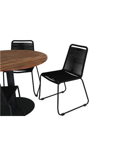 Matgrupp Cot med Lindos matstolar