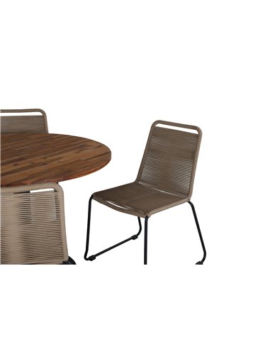 Matgrupp Cot med Lindos matstolar
