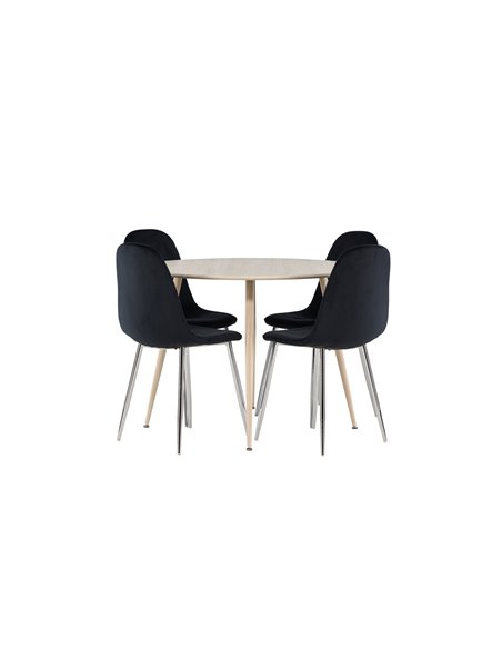Matgrupp Plaza med Polar matstolar