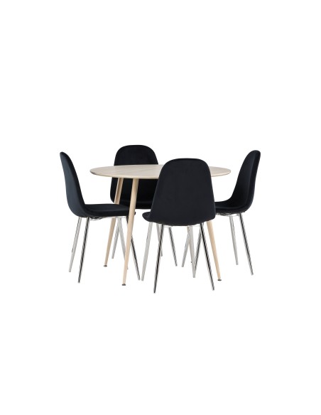 Matgrupp Plaza med Polar matstolar