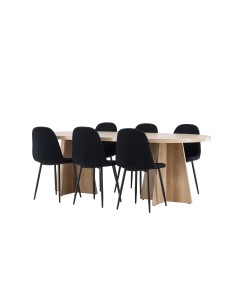 Matgrupp Bootcut med Polar matstolar, 230 × 115 cm 2