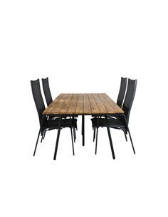 Matgrupp Chan med Copacabana matstolar, 200 × 100 cm