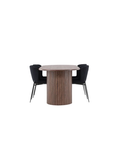 Matgrupp Härön med Modesto matstolar, 200 × 90 cm