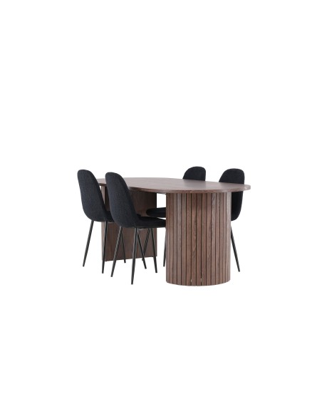 Matgrupp Härön med Polar matstolar, 200 × 90 cm