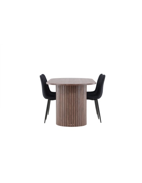 Matgrupp Härön med Polar matstolar, 200 × 90 cm