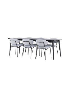 Matgrupp Ellis med Chico matstolar, 230 × 85 cm 2