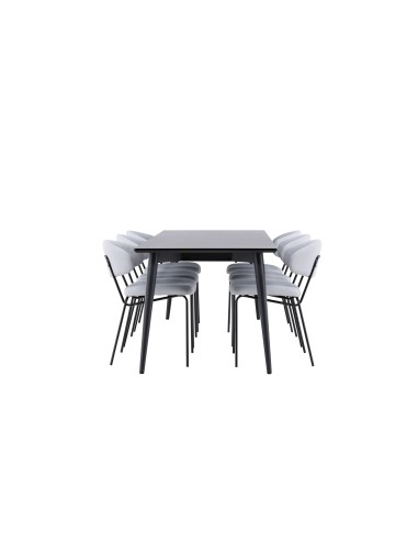 Matgrupp Ellis med Chico matstolar, 230 × 85 cm