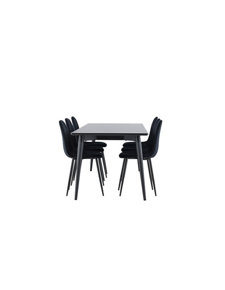 Matgrupp Ellis med Polar matstolar, 230 × 85 cm