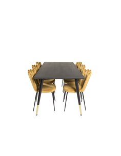 Matgrupp Dipp med Limhamn matstolar, 180 × 90 cm
