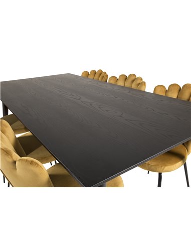 Matgrupp Dipp med Limhamn matstolar, 180 × 90 cm