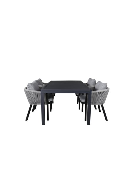 Matgrupp Marbella med Virya matstolar, 240 × 100 cm