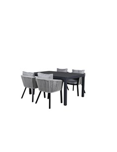 Matgrupp Marbella med Virya matstolar, 240 × 100 cm 2