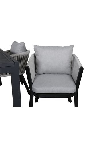 Matgrupp Marbella med Virya matstolar, 240 × 100 cm