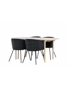 Matgrupp Andy med Berit matstolar, 180 × 90 cm 2
