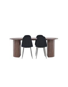 Matgrupp Härön med Polar matstolar, 200 × 90 cm