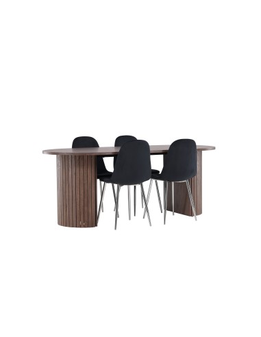 Matgrupp Härön med Polar matstolar, 200 × 90 cm