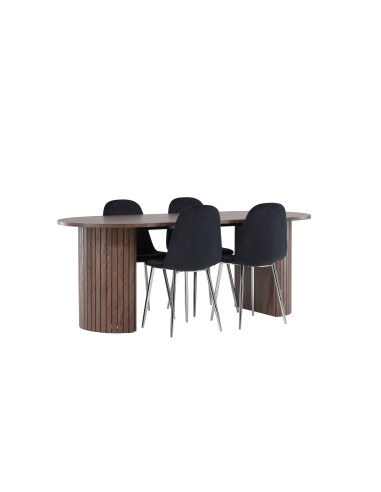 Matgrupp Härön med Polar matstolar, 200 × 90 cm