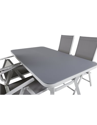 Matgrupp Virya med Break matstolar, 160 × 90 cm