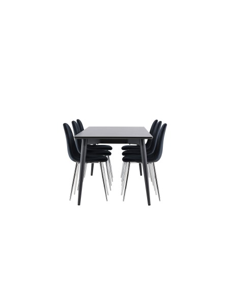 Matgrupp Ellis med Polar matstolar, 230 × 85 cm
