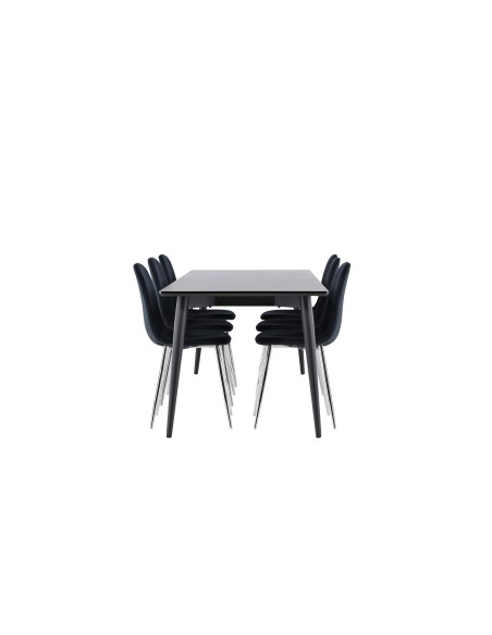 Matgrupp Ellis med Polar matstolar, 230 × 85 cm