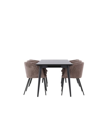 Matgrupp Ellis med Berit matstolar, 230 × 85 cm