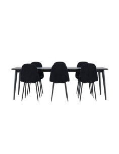 Matgrupp Ellis med Polar matstolar, 230 × 85 cm