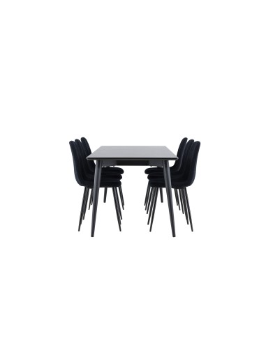 Matgrupp Ellis med Polar matstolar, 230 × 85 cm