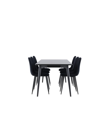 Matgrupp Ellis med Polar matstolar, 230 × 85 cm