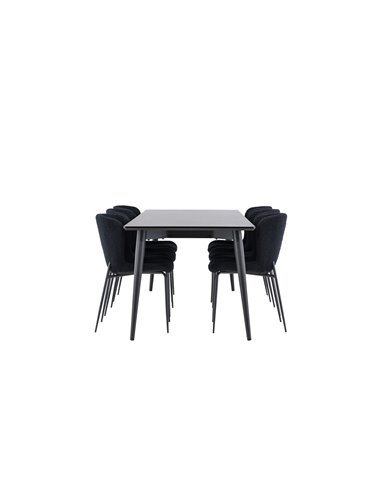 Matgrupp Ellis med Modesto matstolar, 230 × 85 cm