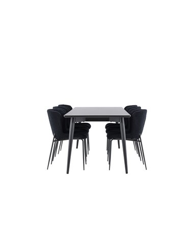 Matgrupp Ellis med Modesto matstolar, 230 × 85 cm