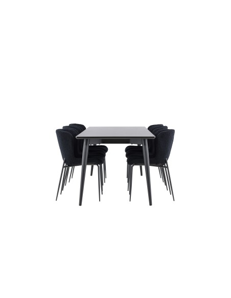 Matgrupp Ellis med Modesto matstolar, 230 × 85 cm