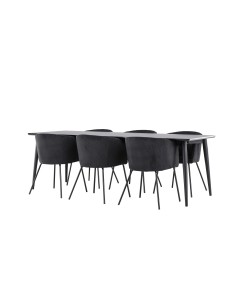 Matgrupp Ellis med Berit matstolar, 230 × 85 cm 2