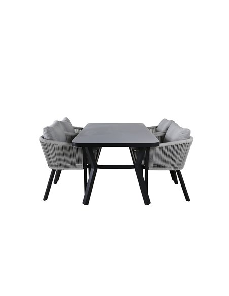 Matgrupp Virya med Virya matstolar, 160 × 90 cm