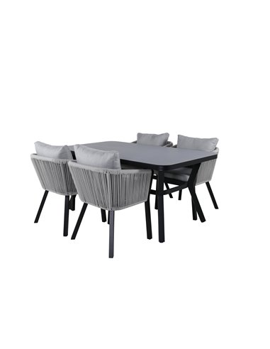 Matgrupp Virya med Virya matstolar, 160 × 90 cm