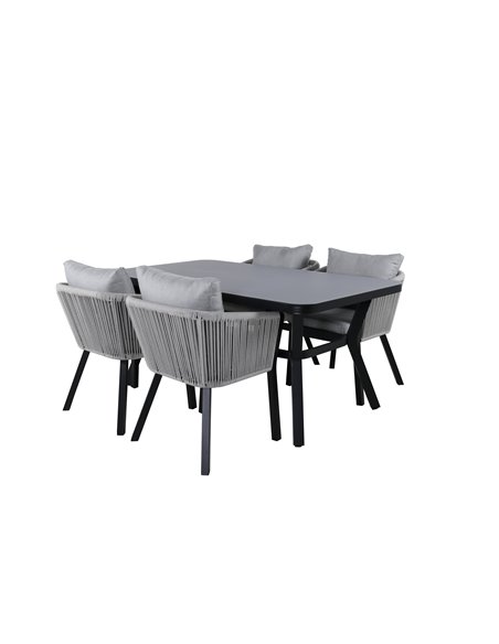 Matgrupp Virya med Virya matstolar, 160 × 90 cm