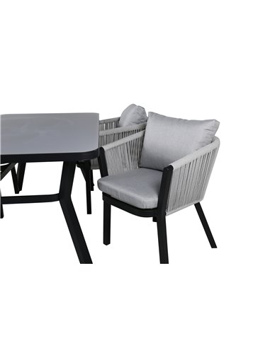 Matgrupp Virya med Virya matstolar, 160 × 90 cm