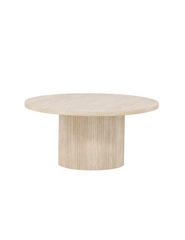 Runt soffbord Härön, Ø80 cm, Beige