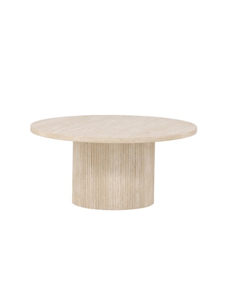 Runt soffbord Härön, Ø80 cm, Beige