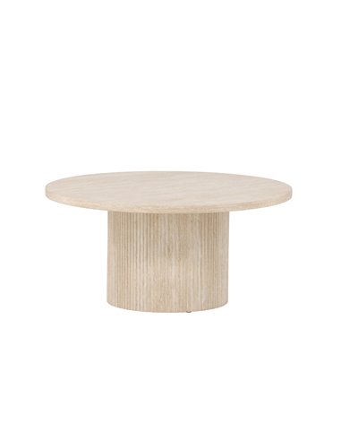 Runt soffbord Härön, Ø80 cm, Beige