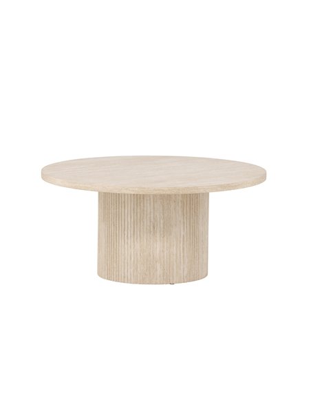 Runt soffbord Härön, Ø80 cm, Beige