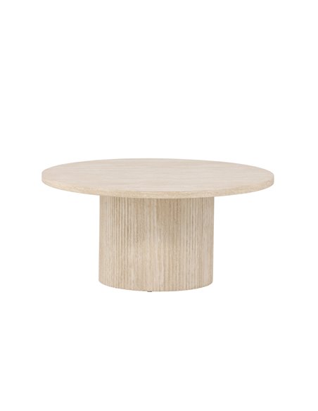 Runt soffbord Härön, Ø80 cm, Beige