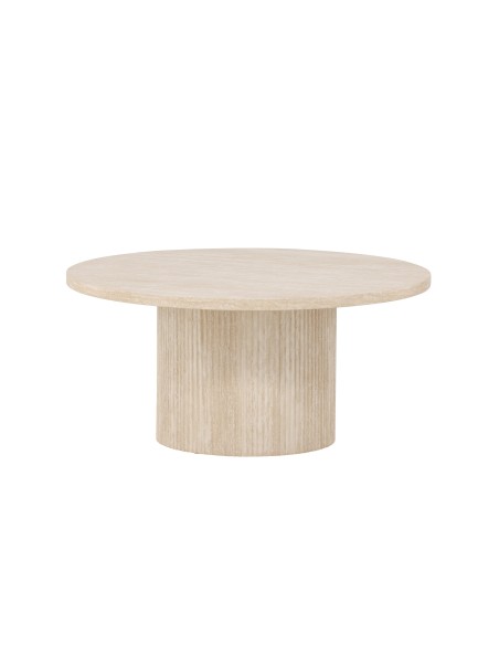 Runt soffbord Härön, Ø80 cm, Beige