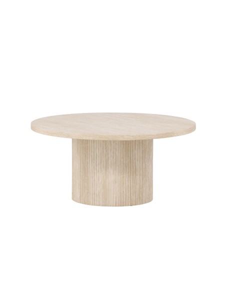 Runt soffbord Härön, Ø80 cm, Beige