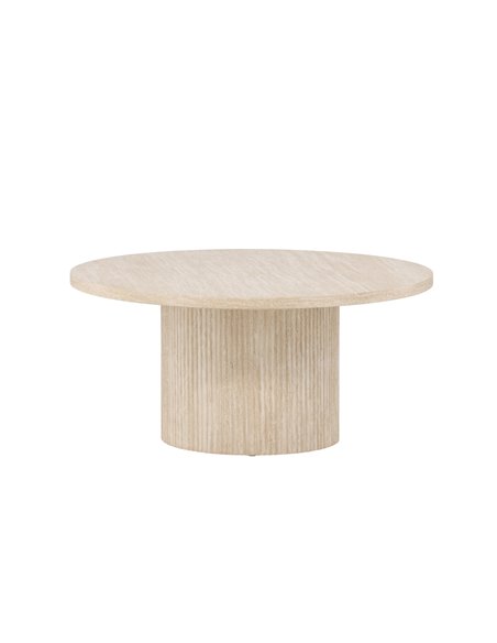 Runt soffbord Härön, Ø80 cm, Beige