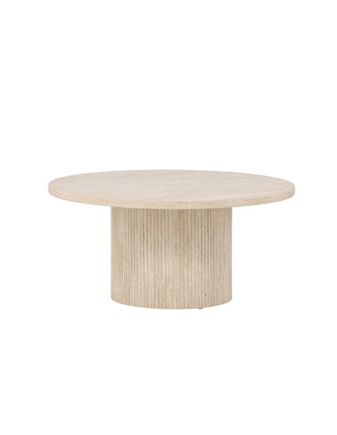 Runt soffbord Härön, Ø80 cm, Beige