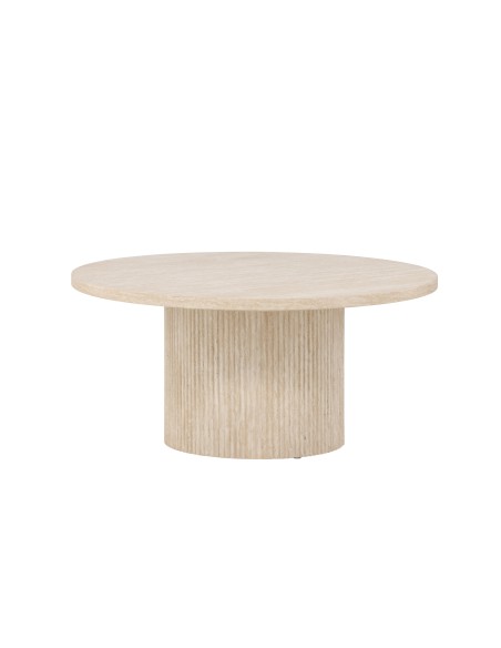 Runt soffbord Härön, Ø80 cm, Beige