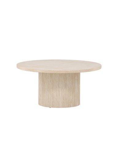 Runt soffbord Härön, Ø80 cm, Beige