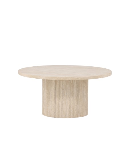 Runt soffbord Härön, Ø80 cm, Beige